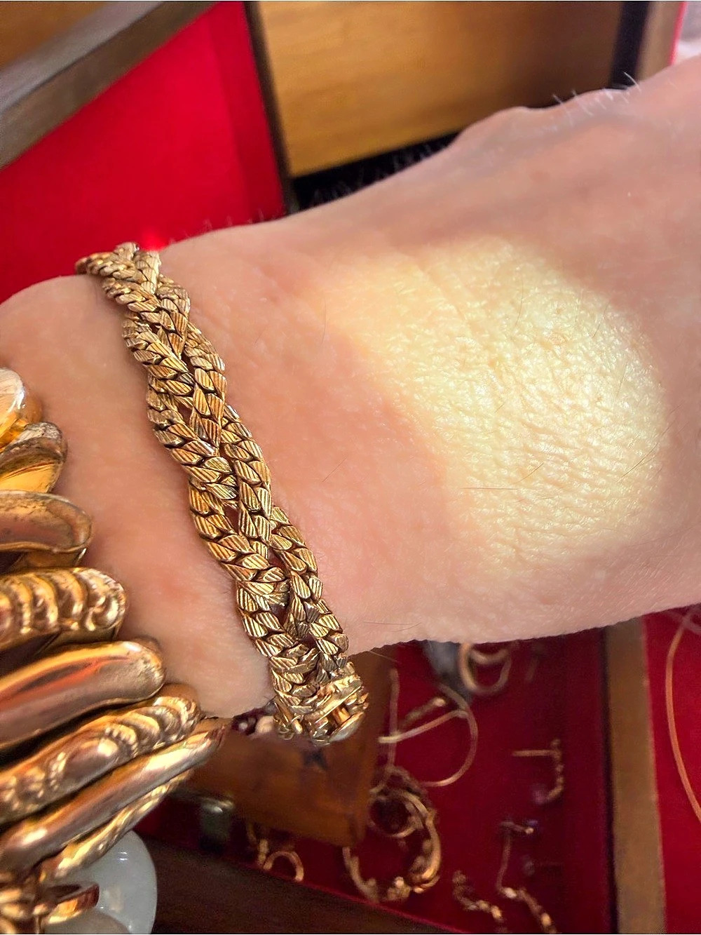 VINTAGE MID-CENTURY WINARD GOLD FILLED BRACELET